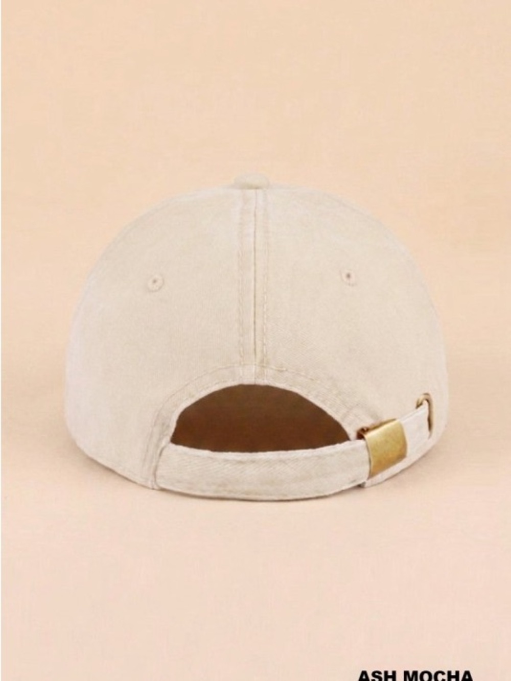 Zenana Salty Embroidered Hat - Ash Mocha - Picture 3 of 3